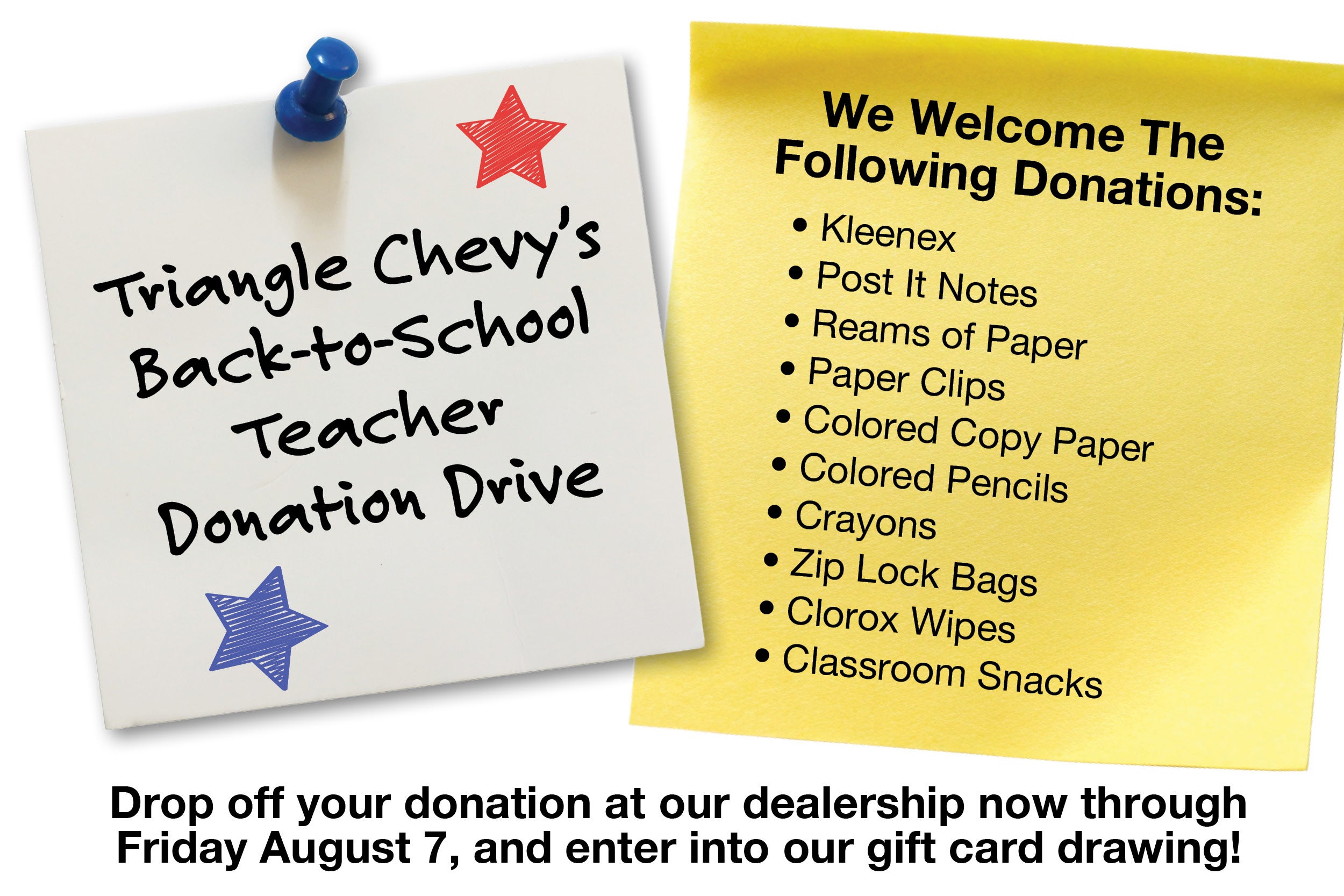Back to School Teacher Donation Drive